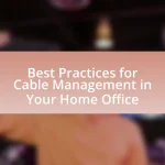 Best Practices for Cable Management in Your Home Office