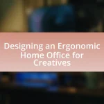 Designing an Ergonomic Home Office for Creatives