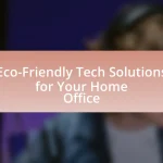 Eco-Friendly Tech Solutions for Your Home Office