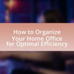 How to Organize Your Home Office for Optimal Efficiency