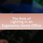 The Role of Lighting in an Ergonomic Home Office