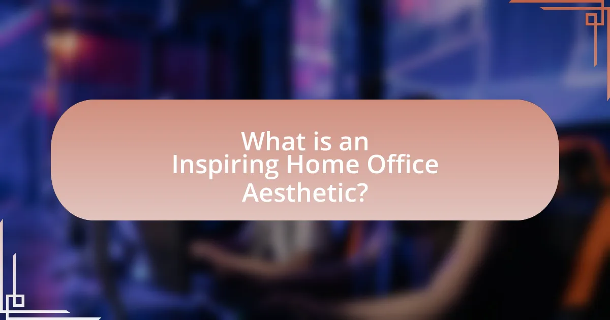 What is an Inspiring Home Office Aesthetic?